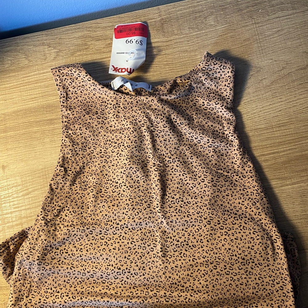 NWT leopard print bodysuit